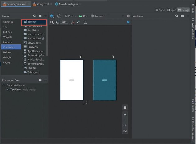 IDE with code resource and layout